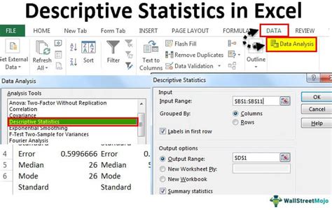 descriptive statistics|descriptive statistics in excel.